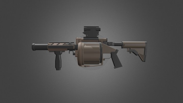 Nader's Grenade Launcher 3D Model