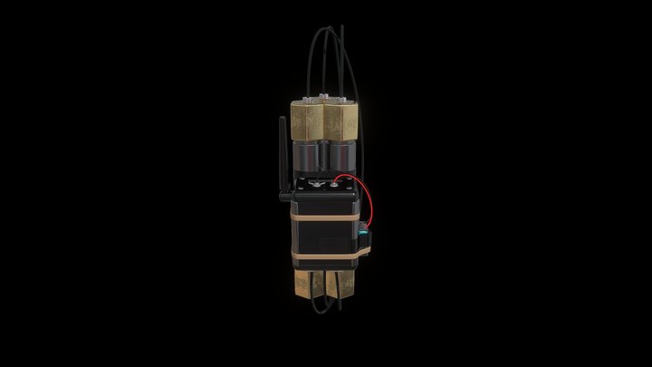 Pipe Bomb/Bomba de Tuberia 3D Model
