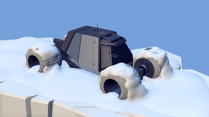 Arctic rover sketch model 3D Model