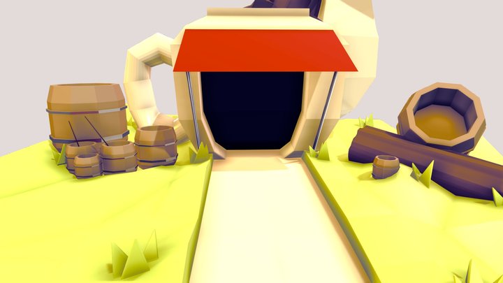 Mannetje Timpetee Cube World 3D Model
