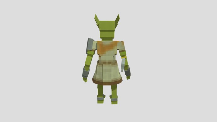 Minecraft Runescape Goblin 3D Model