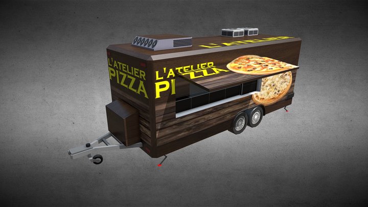 Food Truck - L'atelier Pizza 3D Model