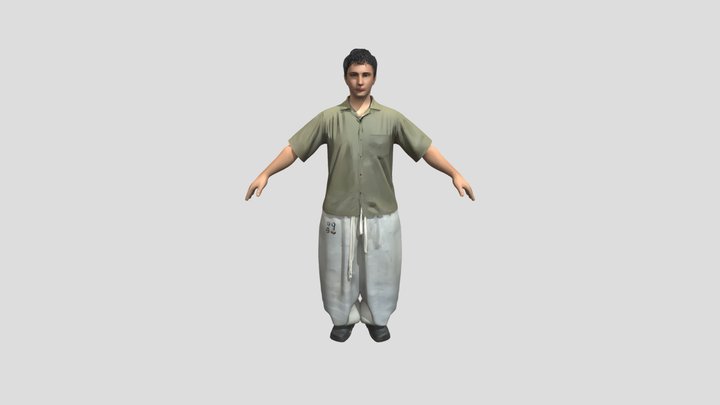 A person in casual attire 3D Model