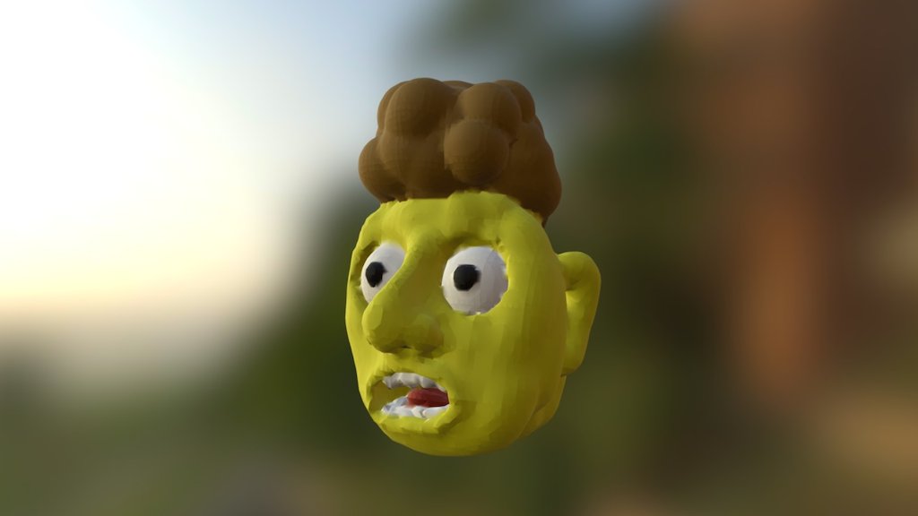 Yellow Vokuhila Dude