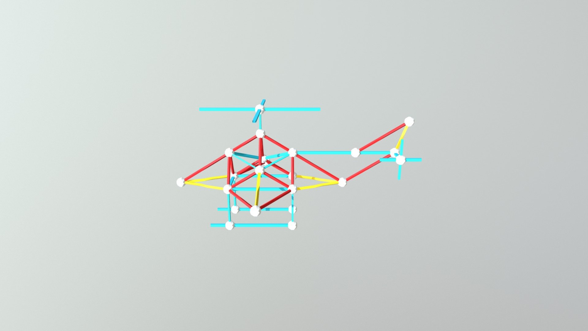 22 55 1 Classic Zome Helicopter - 3D model by Zometool [cb0bf1d ...