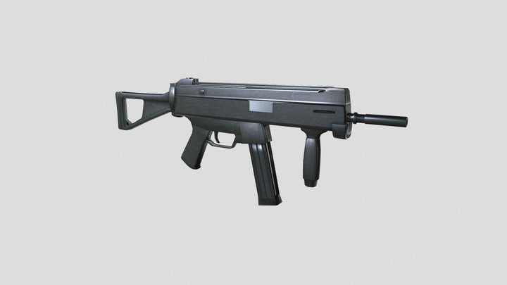 Sub Machine Gun 3D Model