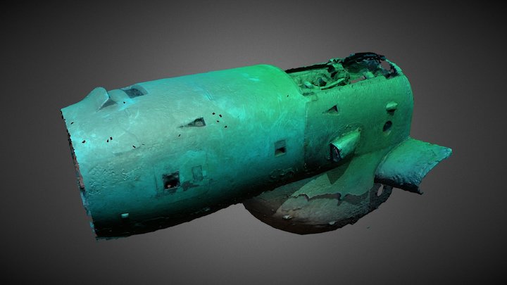 Plane Wreck Engine Nacelle 3D Model