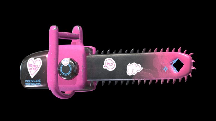 Kawaii Chainsaw 3D Model