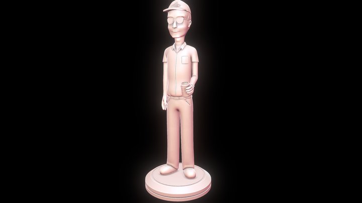 Dale Gribble - King of the Hill 3D print 3D Model