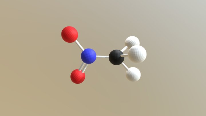 НИТРОМЕТАН-СН3NО2 3D Model