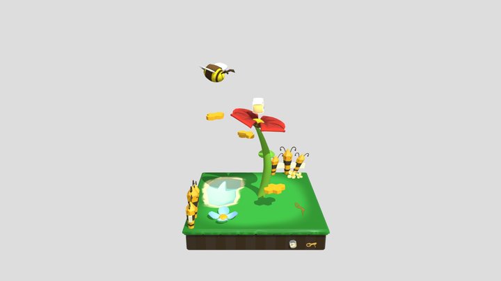 Game Jam - Bee Day 3D Model