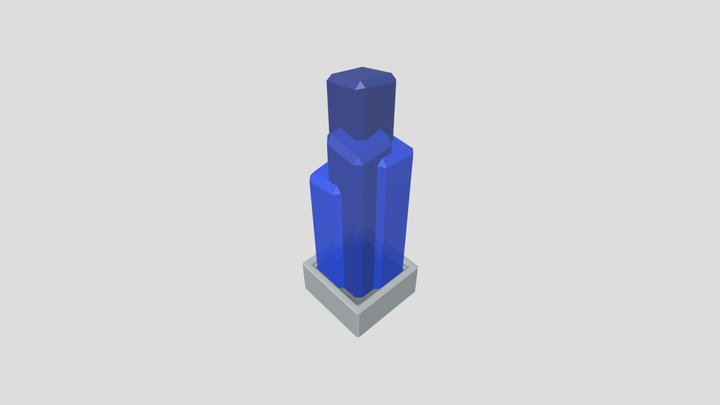 Modern Crystal Standing Lamp Decoration 3D Model