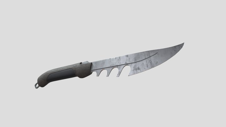 Hunting Knife 3D Model