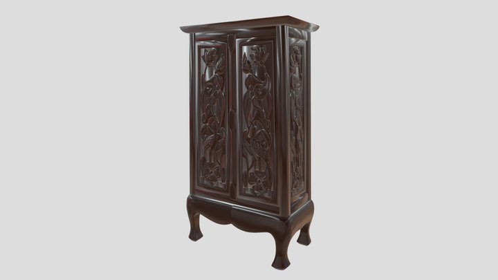 Carved cabinet 3D Model