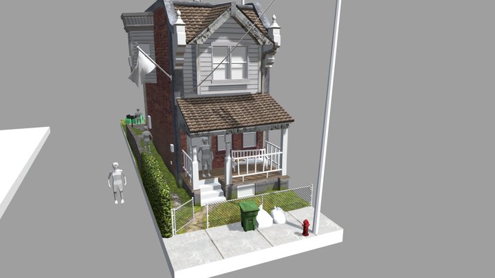 Philadelphia - WIP Rowhomes 3D Model