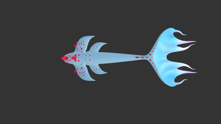 Abstract Whale 3D Model