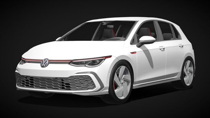 2021 Volkswagen Golf GTI – Modello 3D gratuito STL