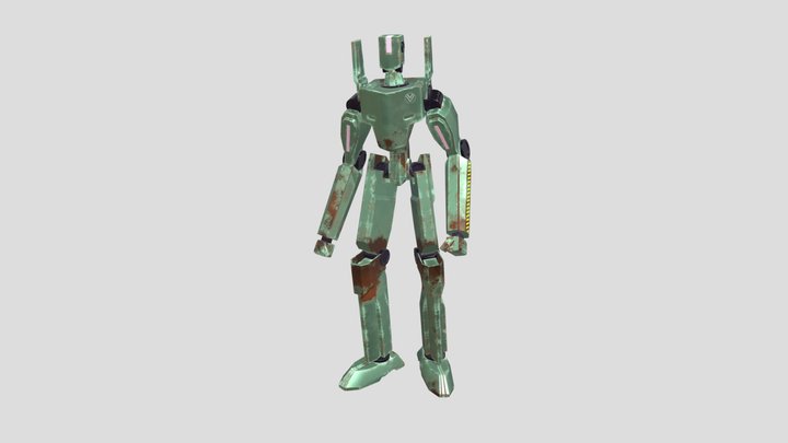 V1 Robot animations 3D Model