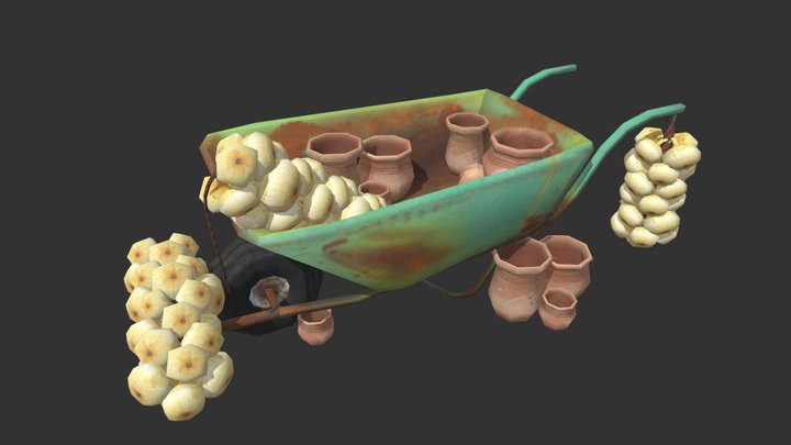Forest Loner - 3 Simple props 3D Model