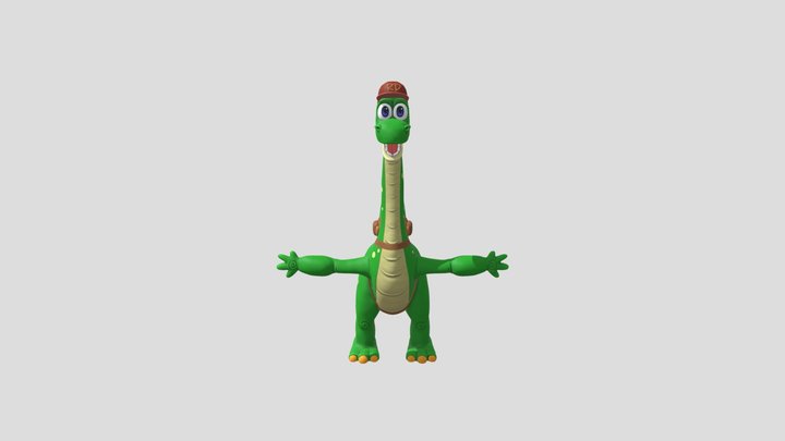 Bobby the Brontosaurus 3D Model