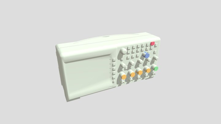 Osciloscopio Tektronix 3D Model