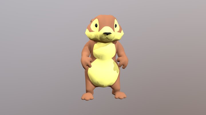 Prairie Dog (Low poly) 3D Model