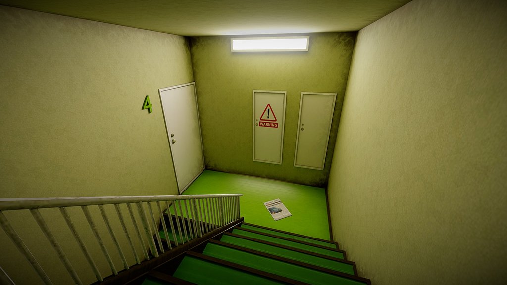 Horror Corridor VR room [Baked]