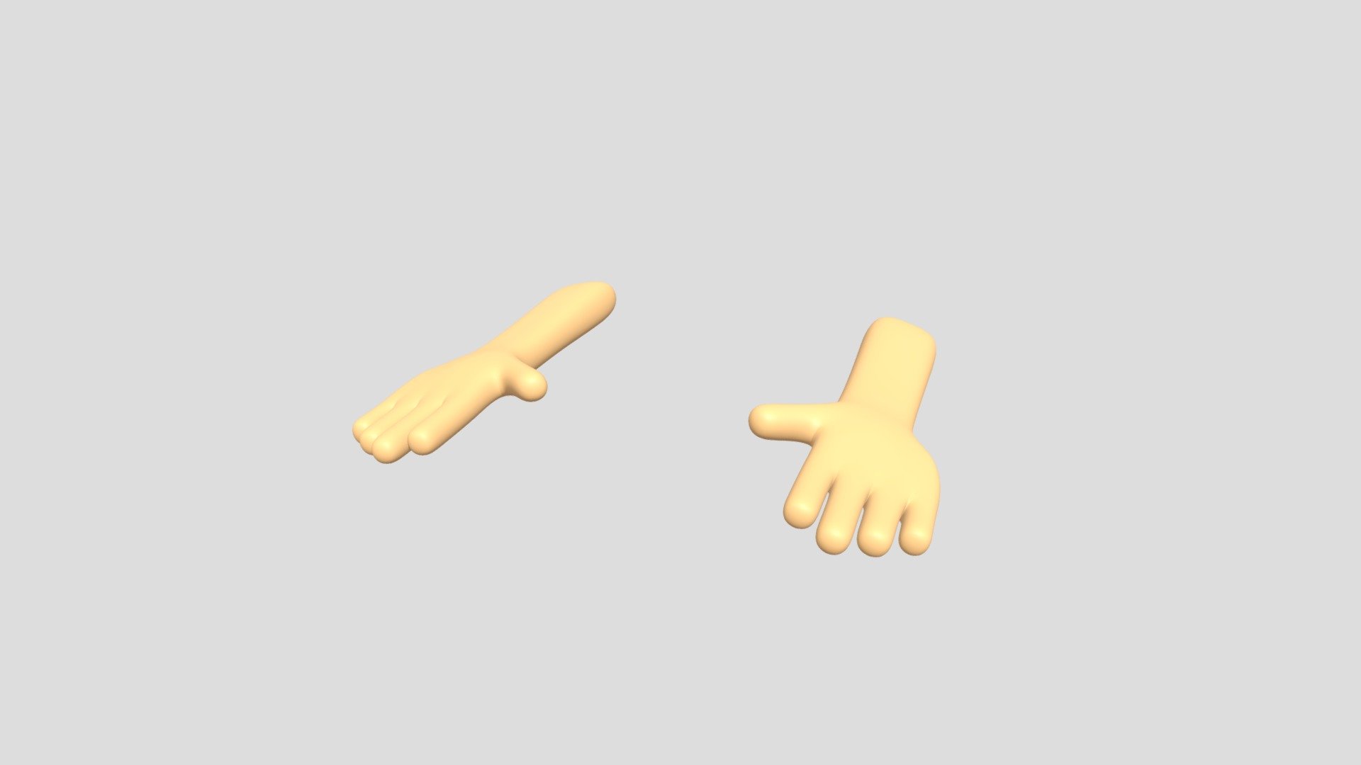 Basic Human Hand 3d Model - Download Free 3D model by gbrain143186 ...