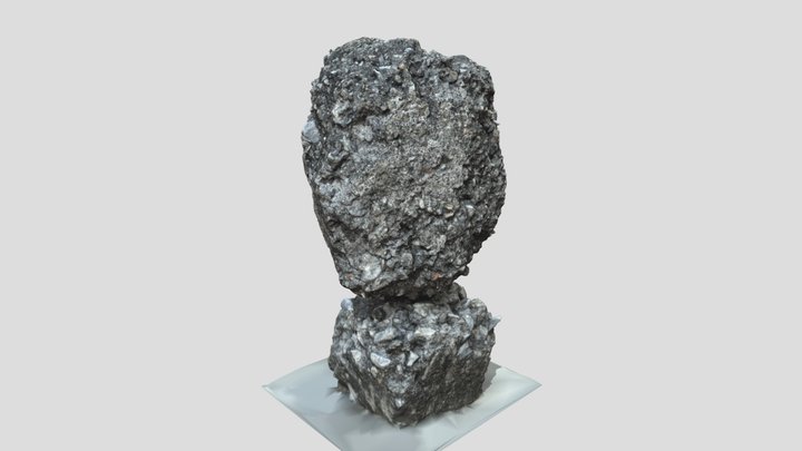 Broken Concrete Blocks 3D Model