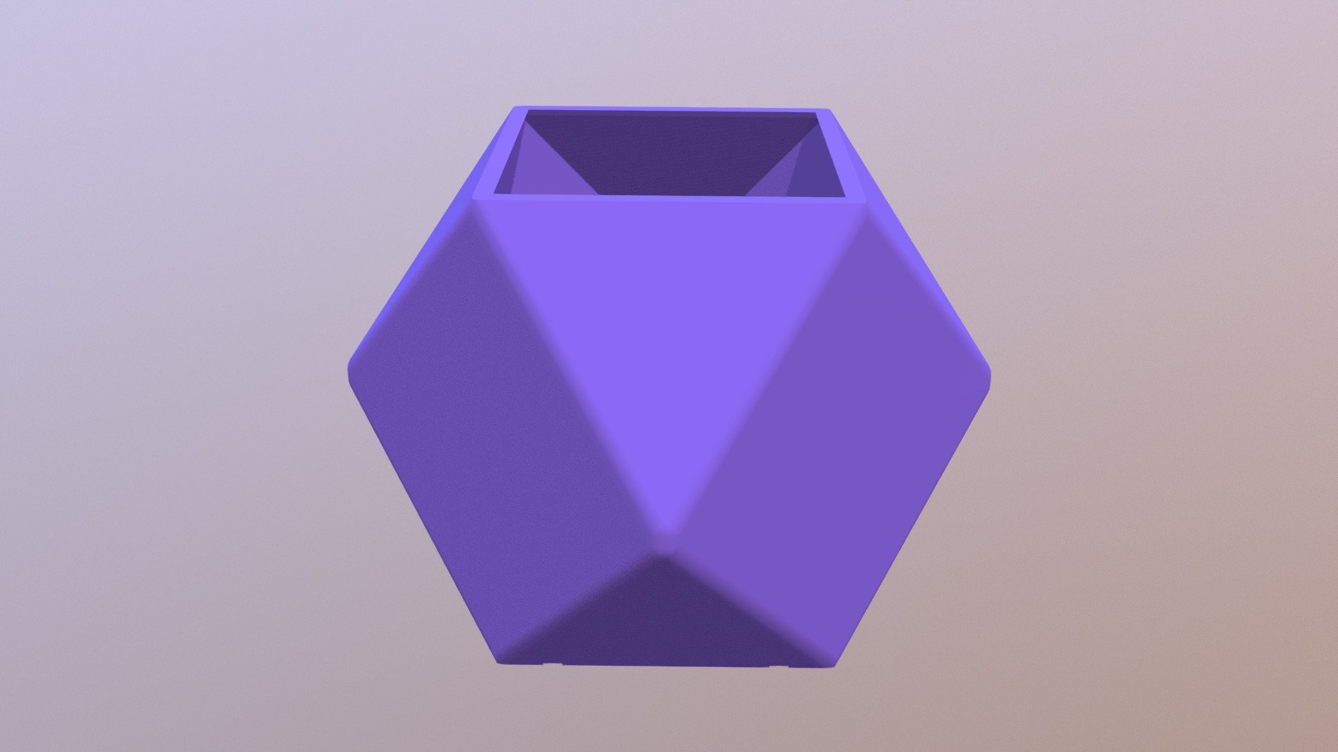 Cuboctahedron Flower Pot