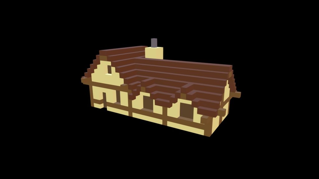House LARGE RTS voxel model - 3D model by Rickious Productions ...