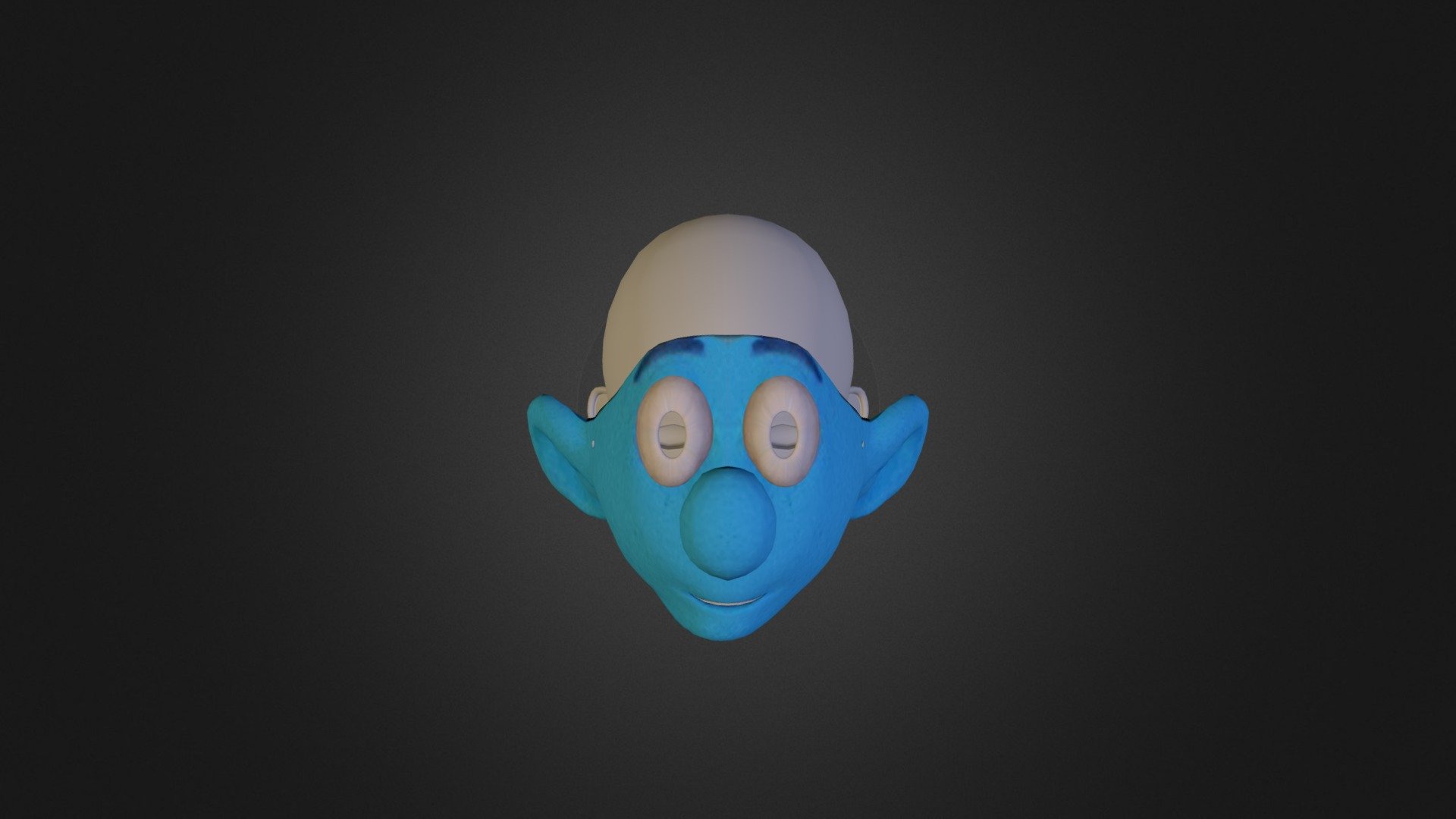 Smurf Mask 3D Print Cartoon