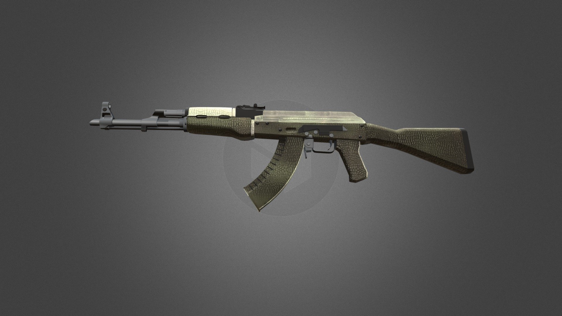 Ak47 rust 3d model фото 114