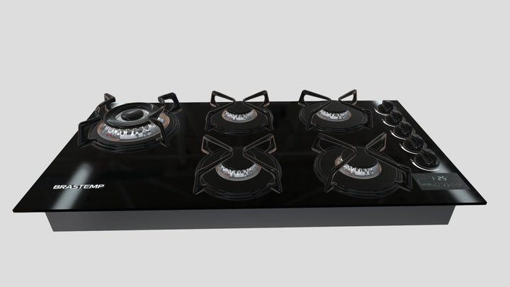 Coocktop brastemp 3D Model