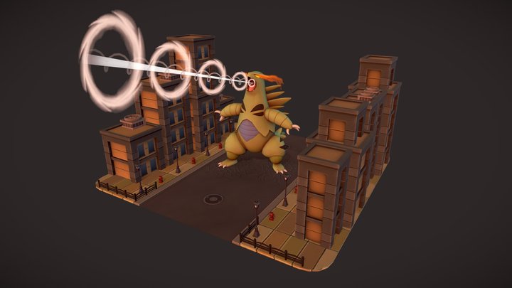 Tyranitar King of the Pokemon #KaijuChallengeLP 3D Model