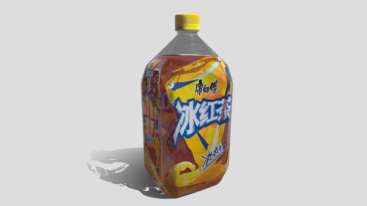 Ice Tea 冰红茶 Drink bottles 3D Model