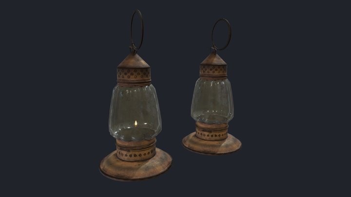 Oil Lantern 3D Model