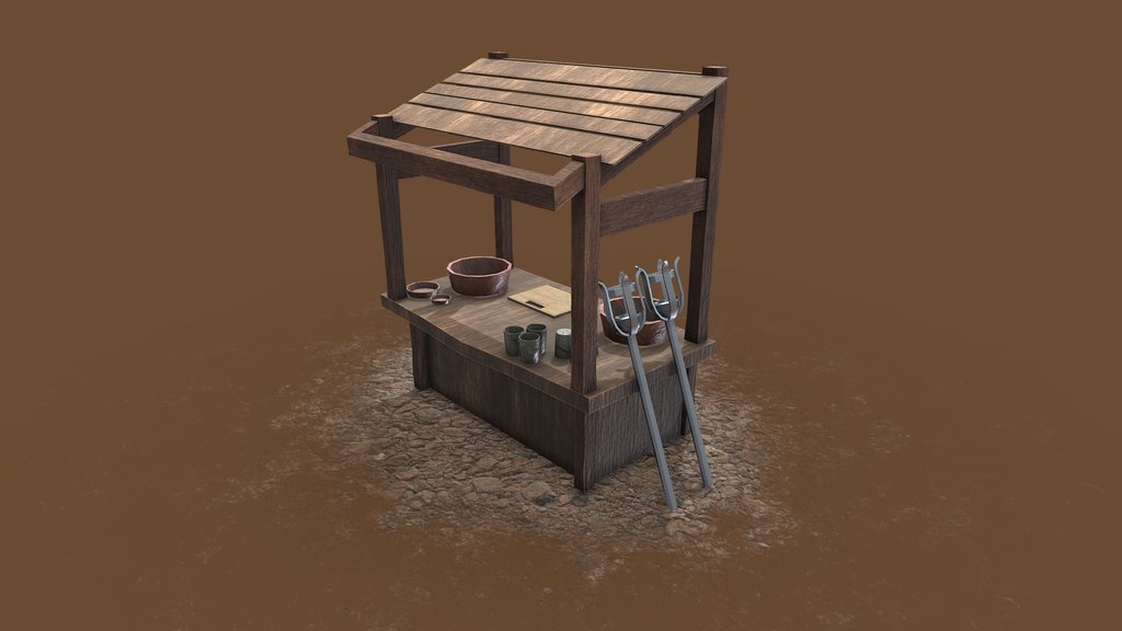 Medieval Market Stall Asset 4/4