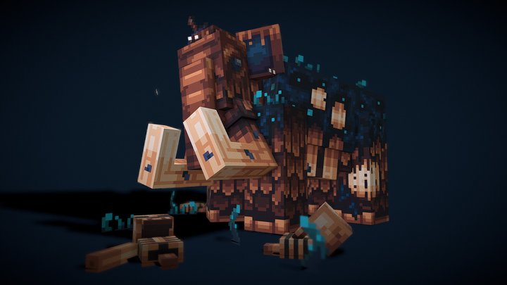 Sculk mammoth | Minecraft 3D Model