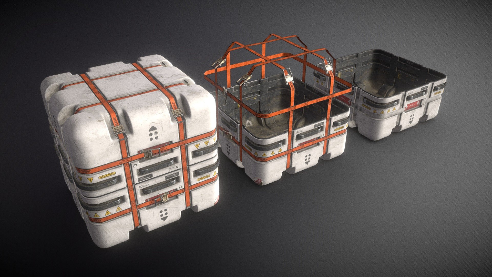 SciFi Cargo Container Buy Royalty Free 3D model by Kami Rapacz