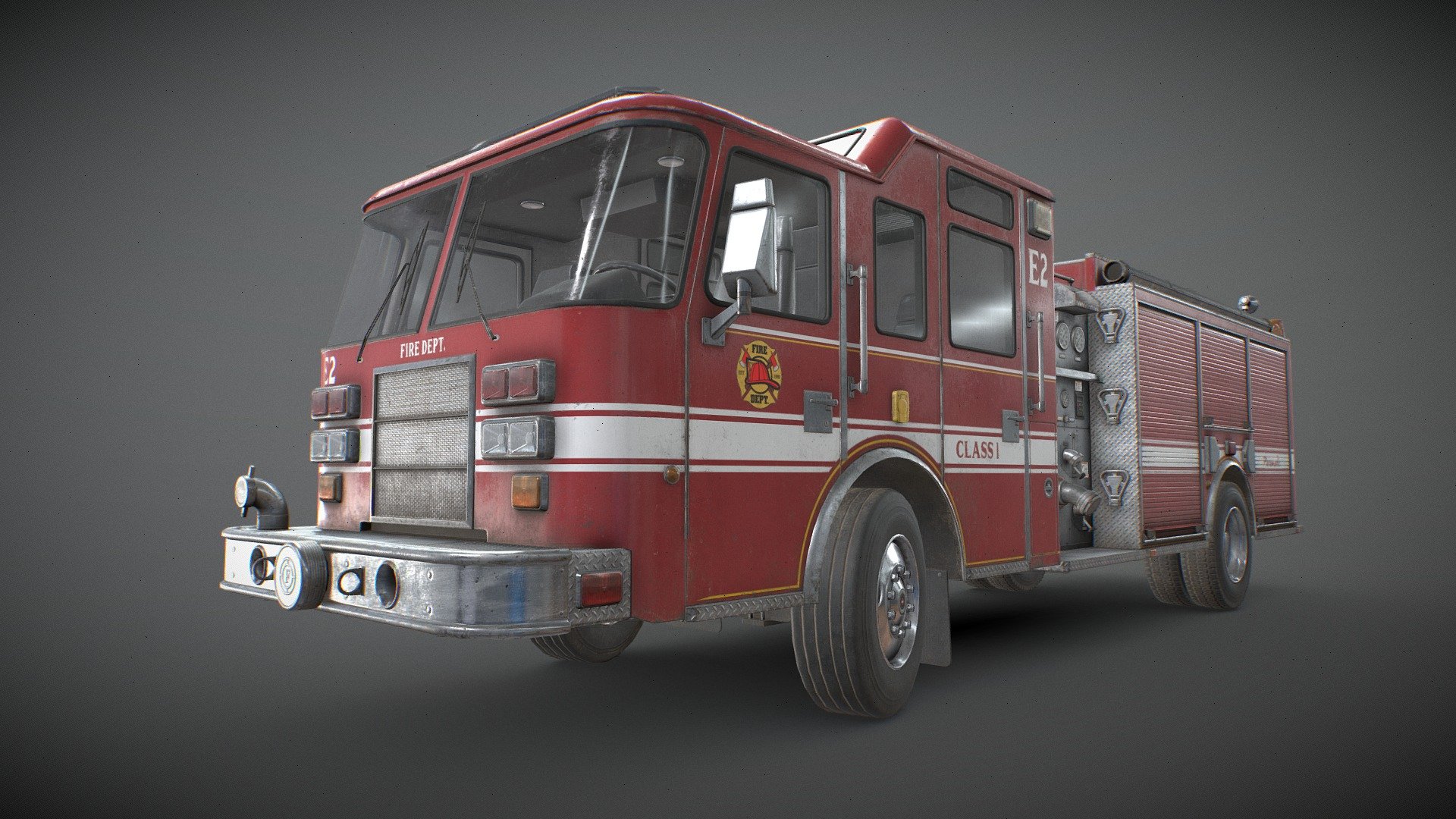 Fire Truck - Low Poly - Buy Royalty Free 3D model by MSWoodvine ...