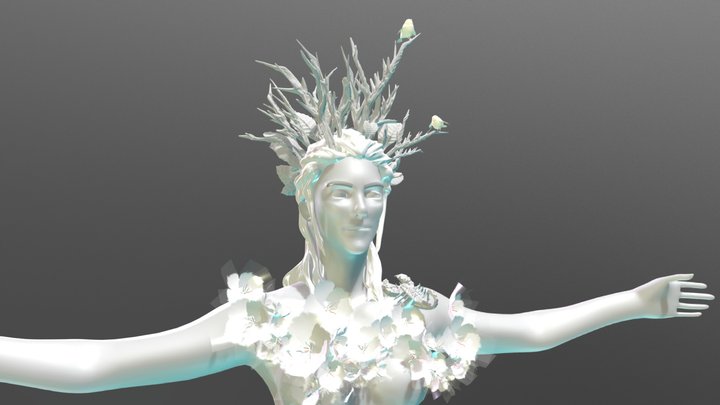 forest goddess_01 3D Model