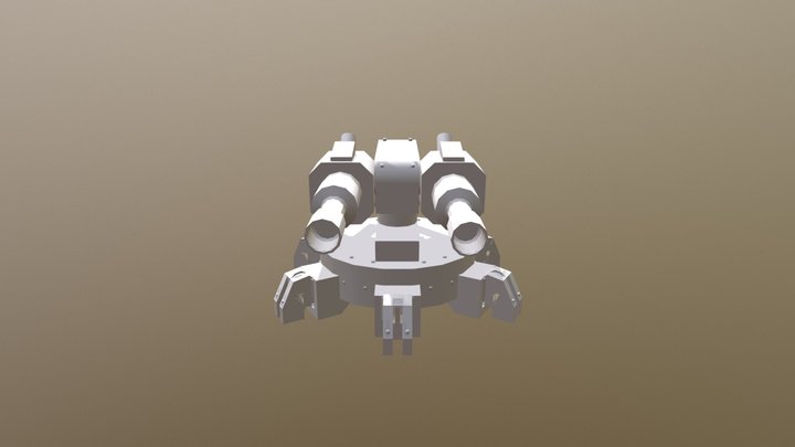 A Turret 3D Model