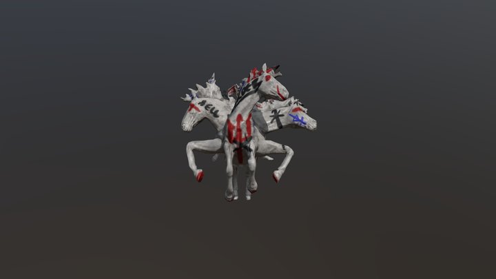 Skull_Horseman_All_tag 3D Model