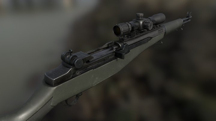 M1 Garand (Modern) 3D Model