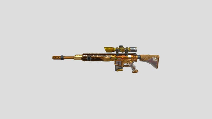 SNIPER RIFLE Centalla le Dorada 3D Model