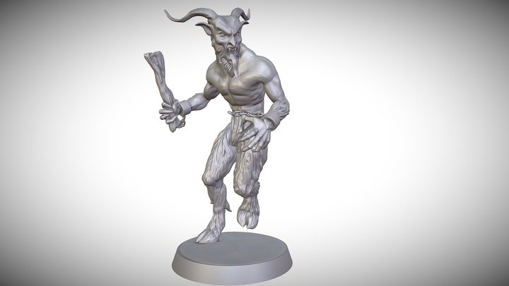Krampus Statue 3D Model
