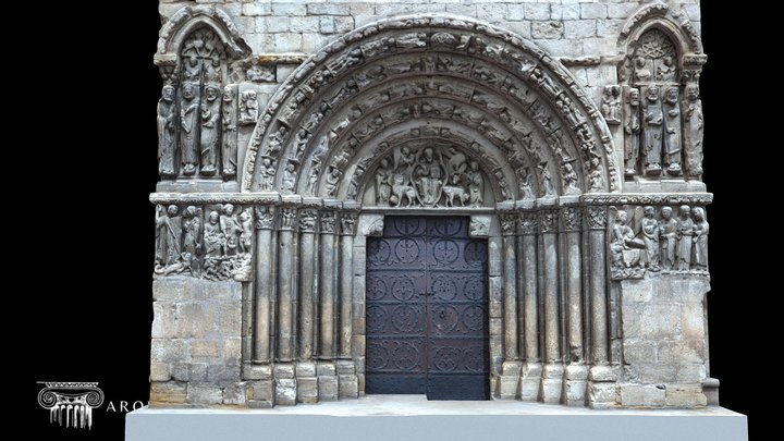 Portada Norte Iglesia de San Miguel (ESTELLA) 3D Model