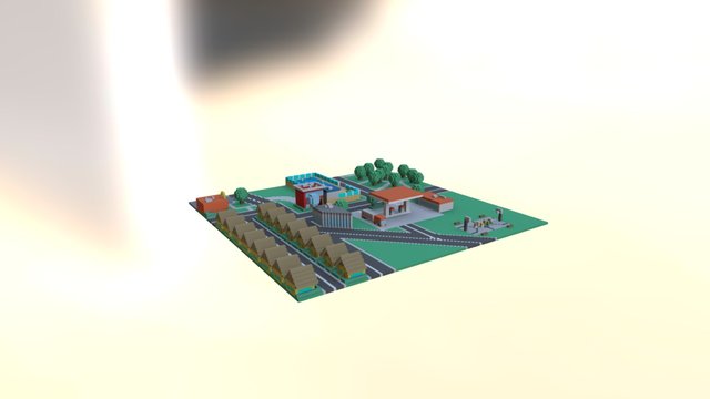 Bergentown 3D Model