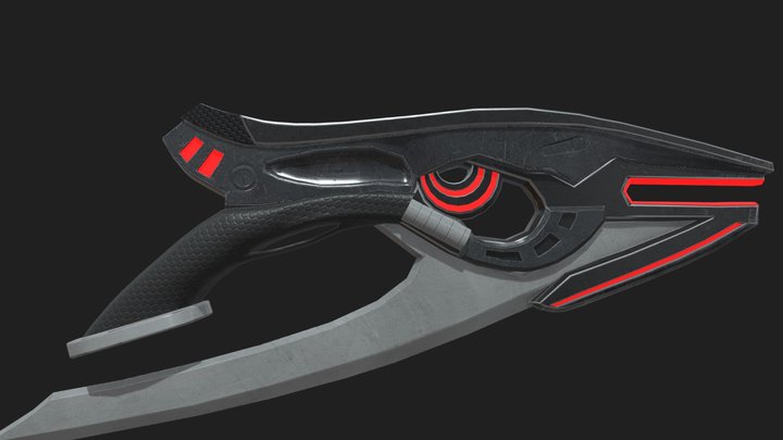 Blodwyn Weapon - Covalent videogame prop 3D Model